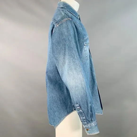 Marithe Francois Girbaud シャツ S Vintage Marithe Francois Girbaud T-Shirt Men's XXL Long Sleeve Red